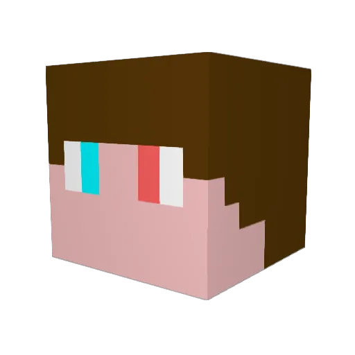 SpiderValentin Minecraft avatar head, 3D render