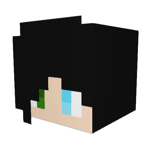 SpiderVenom86 Minecraft avatar head, 3D render