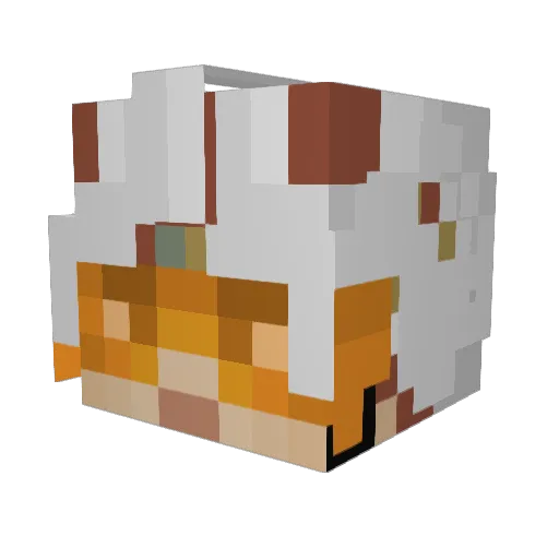 Spider_Juan Minecraft avatar head, 3D render