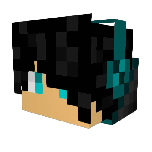 Spiderblue1 Minecraft avatar head, 3D render