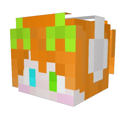 Spidercandy18 Minecraft avatar head, 3D render