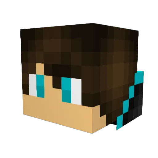 Spiderfist Minecraft avatar head, 3D render