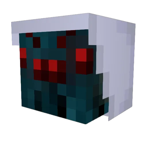 Spiderlingot Minecraft avatar head, 3D render