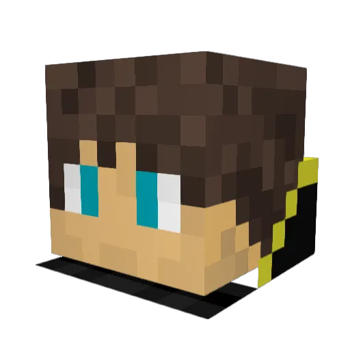 Spiderman01234 Minecraft avatar head, 3D render