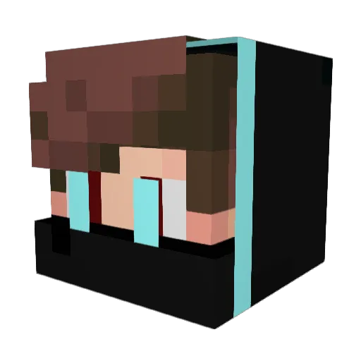 SpidermanMilan Minecraft avatar head, 3D render