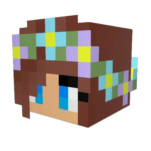 Spidernew123 Minecraft avatar head, 3D render