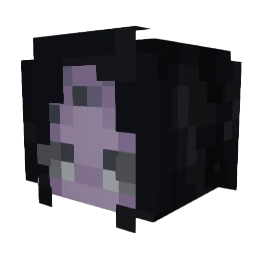 Spideromantic Minecraft avatar head, 3D render