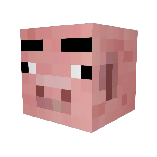 Spiderpig0890 Minecraft avatar head, 3D render