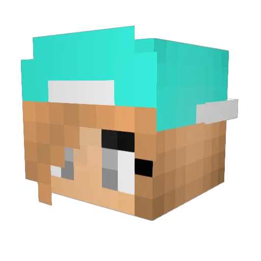 Spidershank Minecraft avatar head, 3D render