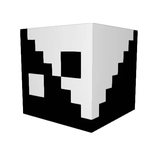 Spidershark2 Minecraft avatar head, 3D render
