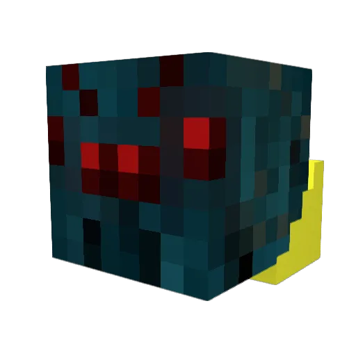 Spidery1 Minecraft avatar head, 3D render