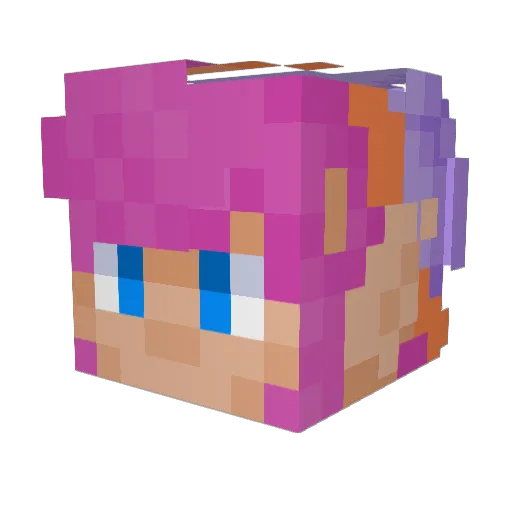 Spidesxx Minecraft avatar head, 3D render