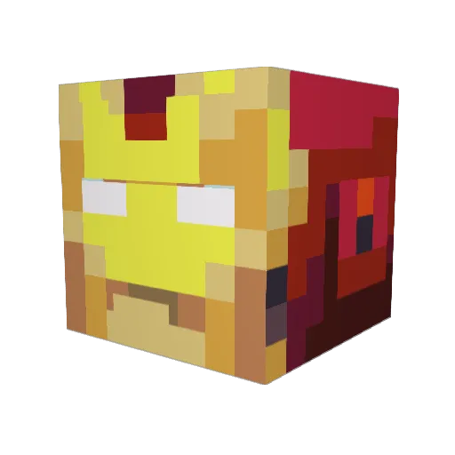 Spidey253 Minecraft avatar head, 3D render