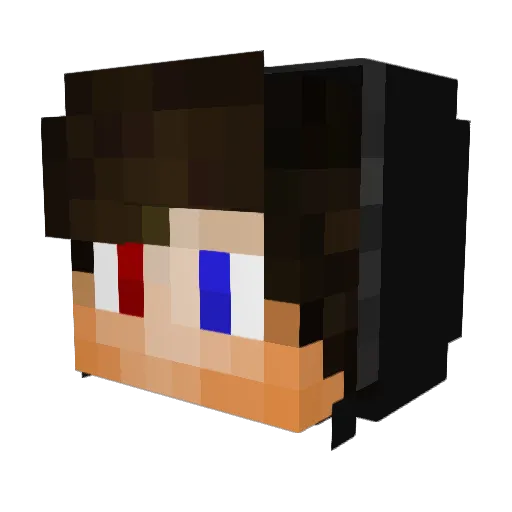 Spideygang Minecraft avatar head, 3D render