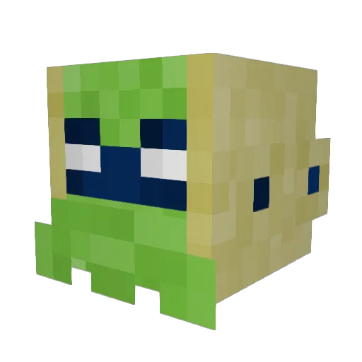 Spidops Minecraft avatar head, 3D render