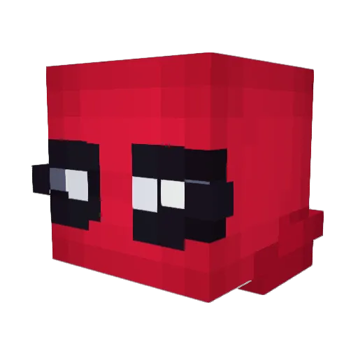 Spidrx Minecraft avatar head, 3D render