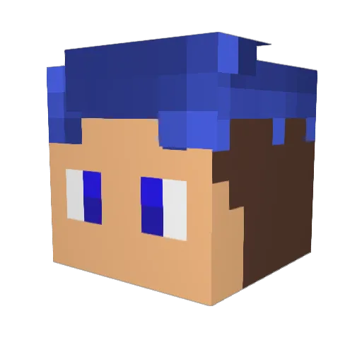 Spidye_ Minecraft avatar head, 3D render