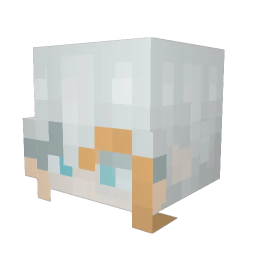 Spieedy Minecraft avatar head, 3D render