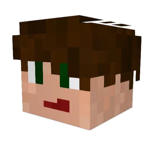 Spielball100 Minecraft avatar head, 3D render