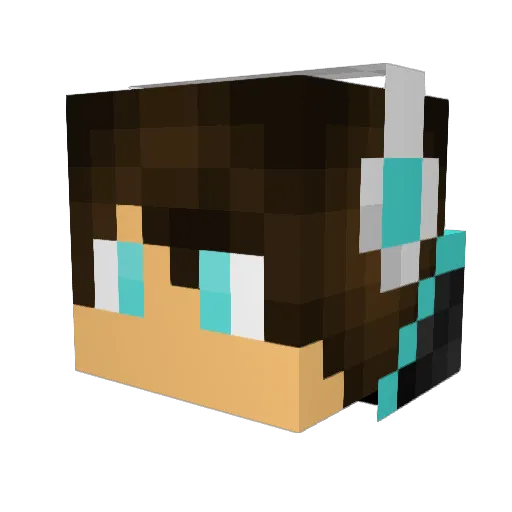 Spieler1749 Minecraft avatar head, 3D render