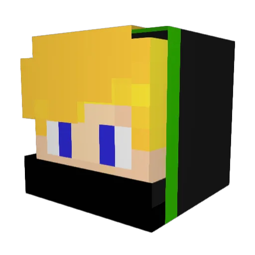 SpielkindGHG Minecraft avatar head, 3D render