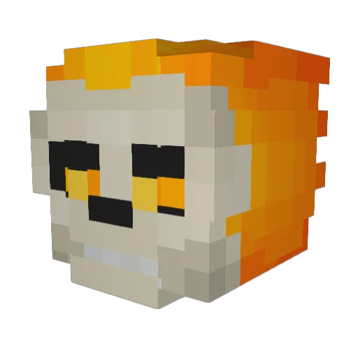 Spieyeda Minecraft avatar head, 3D render