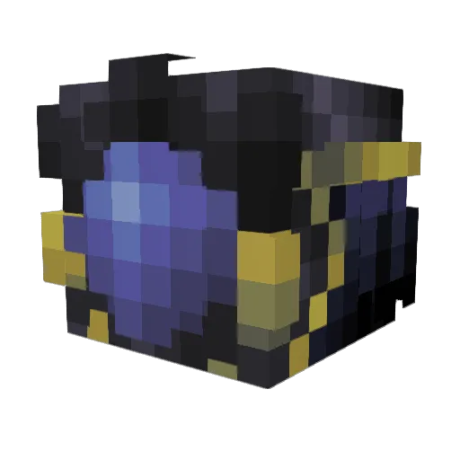 Spifes Minecraft avatar head, 3D render