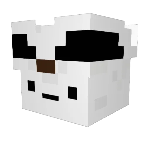 SpiffingBritish Minecraft avatar head, 3D render