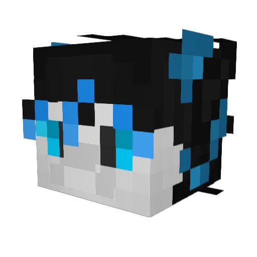 SpiffyDevon101 Minecraft avatar head, 3D render