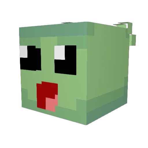SpiffyTheTurtle Minecraft avatar head, 3D render