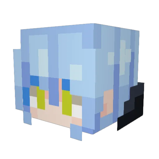 Spiget Minecraft avatar head, 3D render