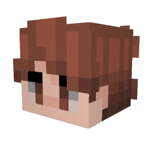 Spihero Minecraft avatar head, 3D render