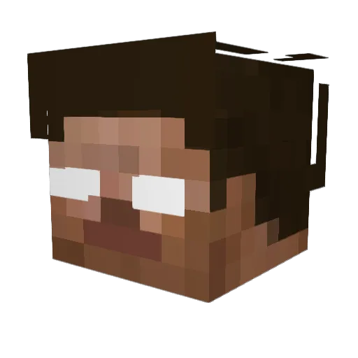Spike5102 Minecraft avatar head, 3D render