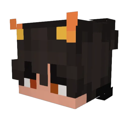 Spike8666 Minecraft avatar head, 3D render