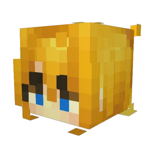 SpikeEskimo Minecraft avatar head, 3D render