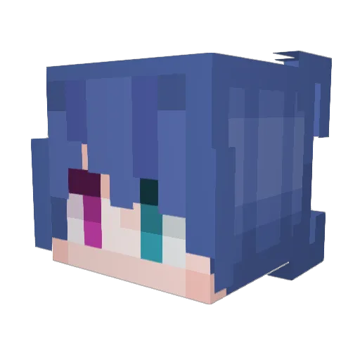 SpikeLegend010 Minecraft avatar head, 3D render