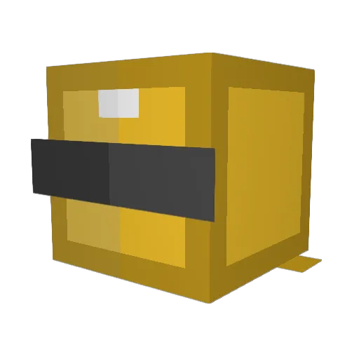 SpikeScary Minecraft avatar head, 3D render