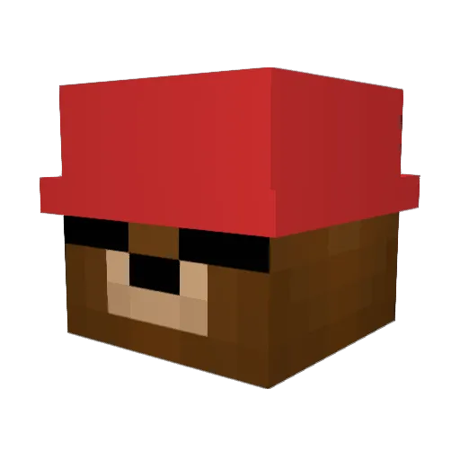 Spike_GHG Minecraft avatar head, 3D render