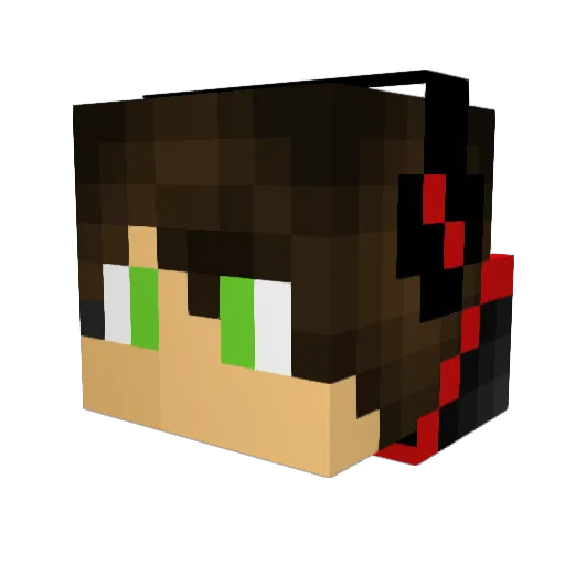 Spikeboy101 Minecraft avatar head, 3D render