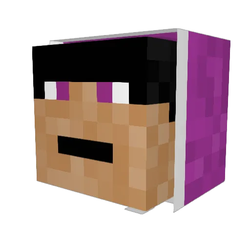 SpikedSquire Minecraft avatar head, 3D render