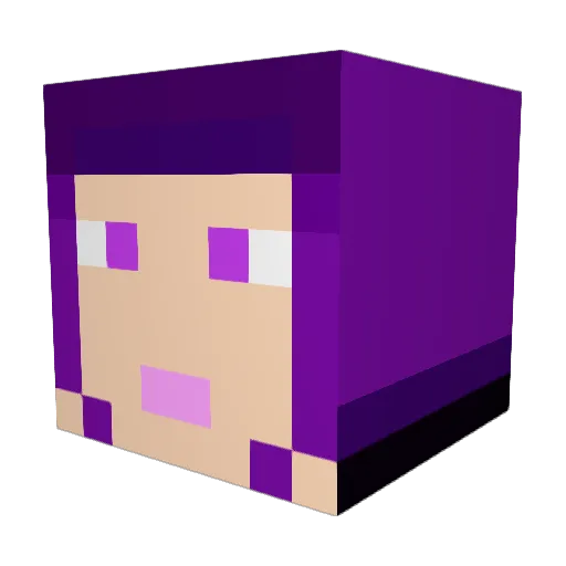 Spikel3t Minecraft avatar head, 3D render