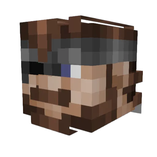 Spikepoundmax Minecraft avatar head, 3D render