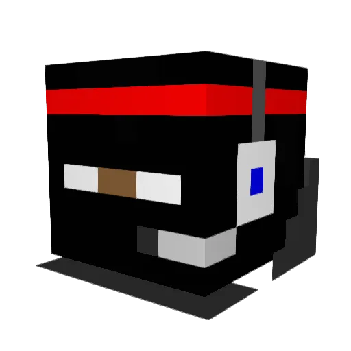 Spikeyrulez Minecraft avatar head, 3D render