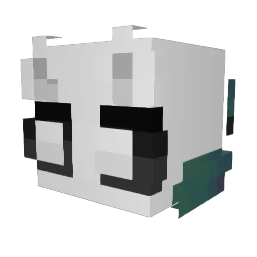 Spikly_ Minecraft avatar head, 3D render