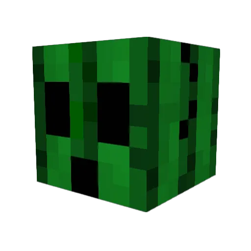 SpikyCactus Minecraft avatar head, 3D render