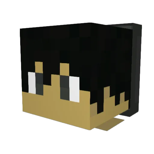 SpikySpore68 Minecraft avatar head, 3D render