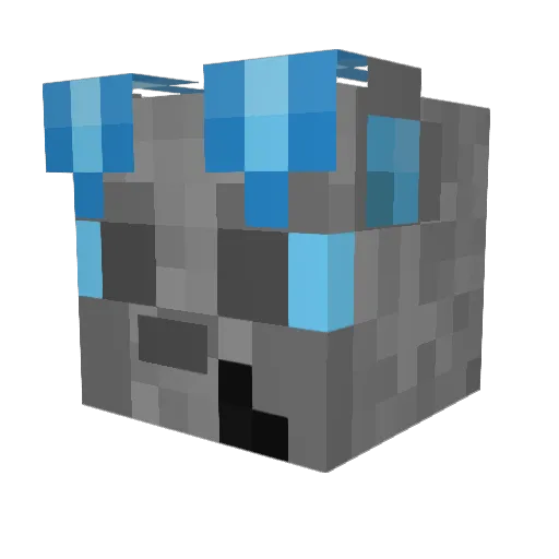 Spilled_ink Minecraft avatar head, 3D render
