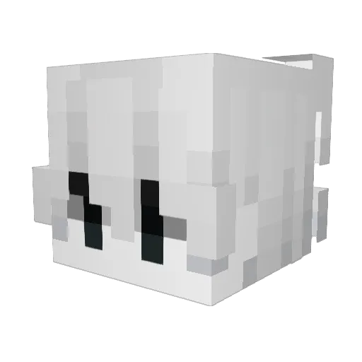 SpinBottle Minecraft avatar head, 3D render