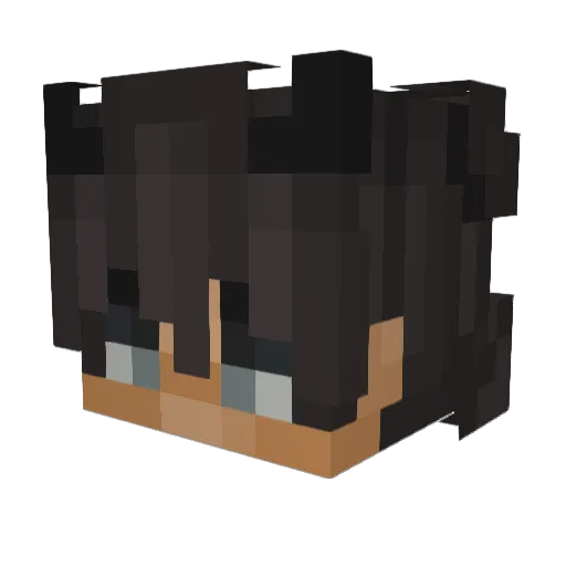 SpinMonkeyy Minecraft avatar head, 3D render