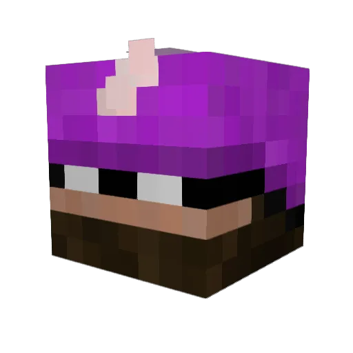 SpinOx6783 Minecraft avatar head, 3D render